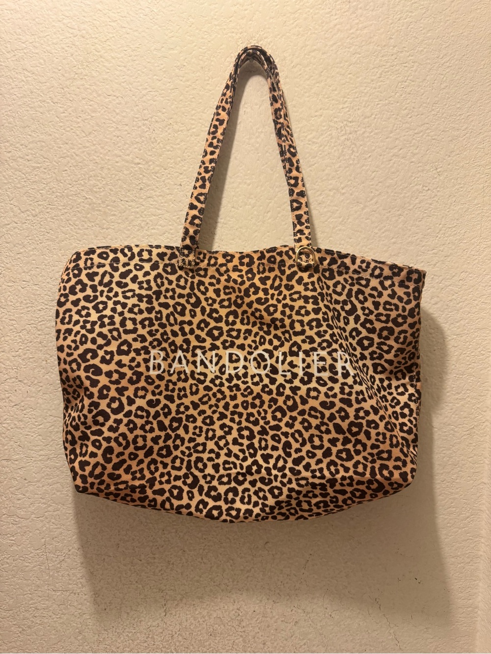 NWOT Bandolier Leopard Print Tote in Tan and Black